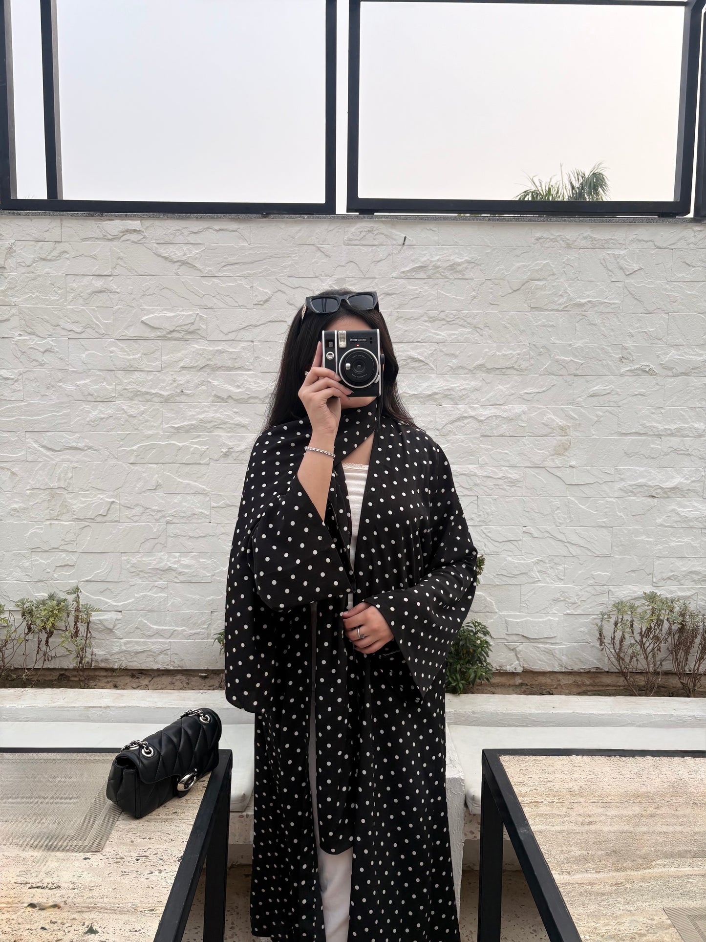 Polka Noir Abaya