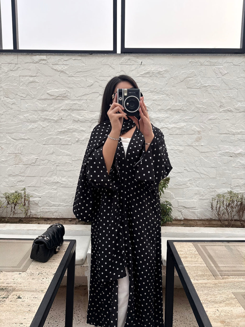 Polka Noir Abaya