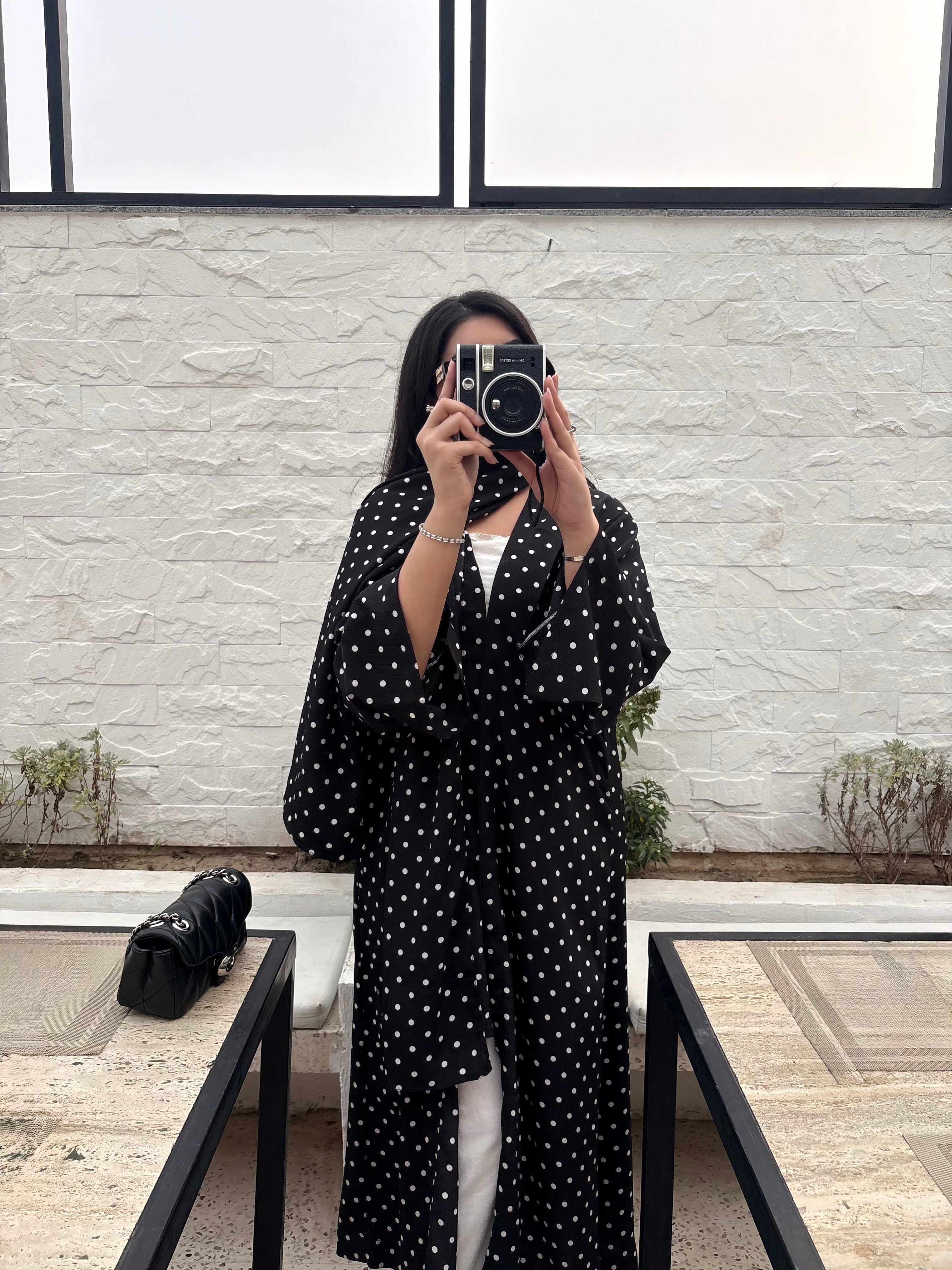 Polka Noir Abaya