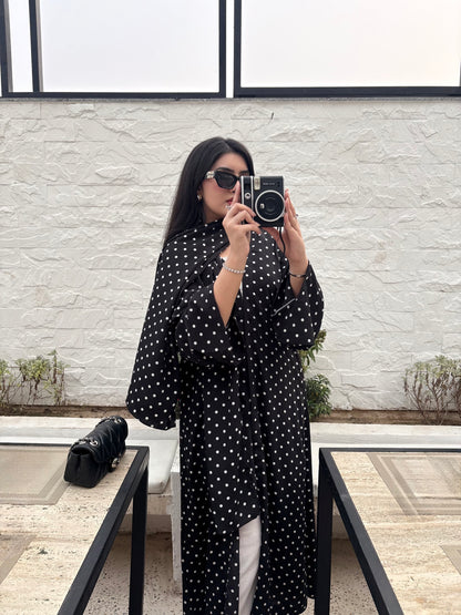 Polka Noir Abaya