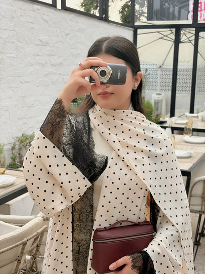 Polka Dentelle Abaya