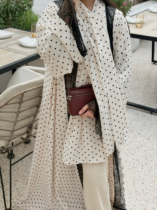 Polka Dentelle Abaya