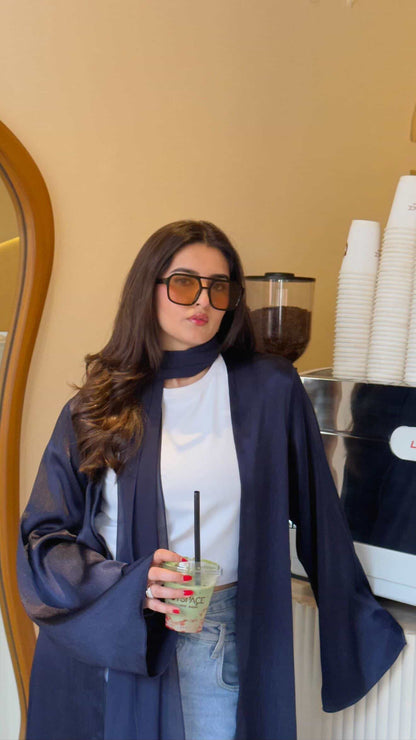 Blue Sapphire Abaya