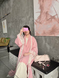 Rose Dentelle Abaya