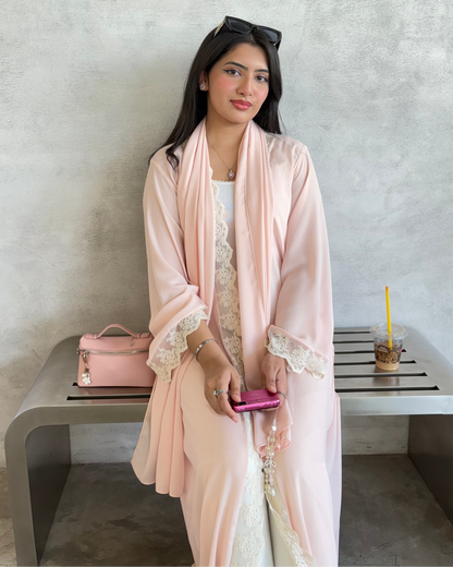 Rosaline Blush Abaya